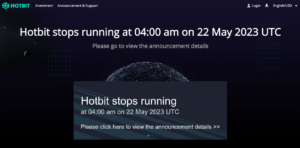 Hotbit announces CEX closure