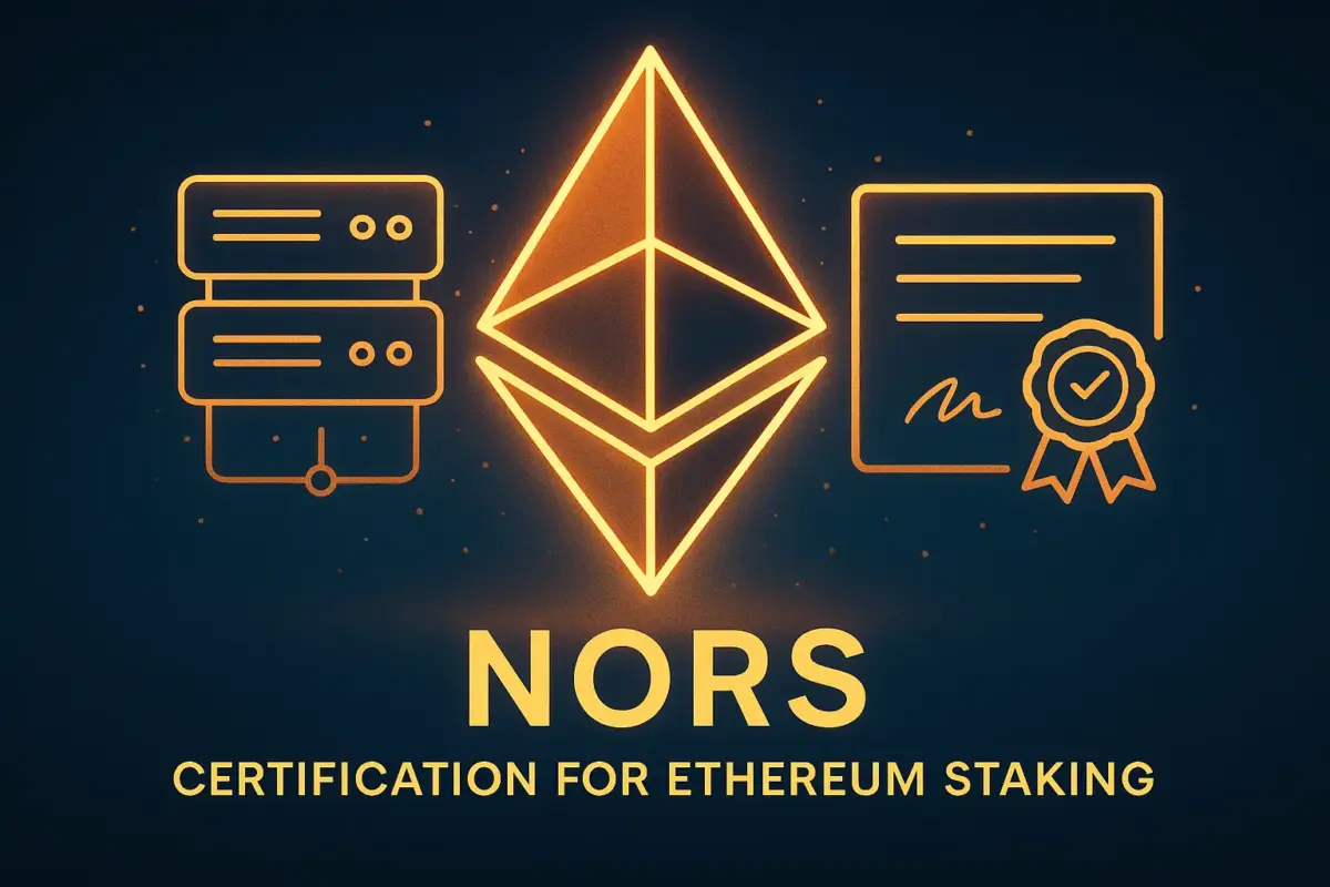 Ethereum staking certification NORS boosts institutional trust with validator standards and secure risk management