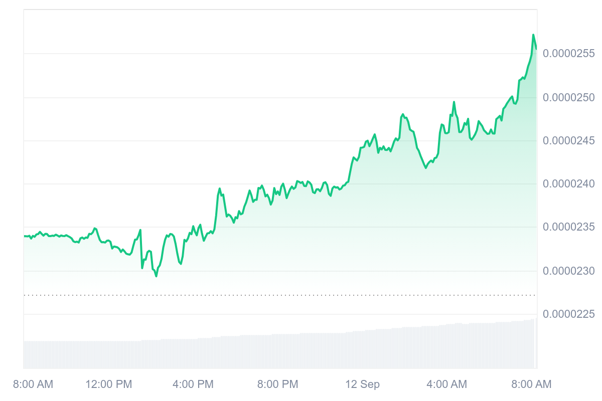 BONK Price Chart