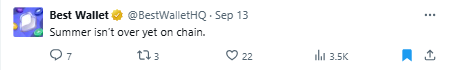 Best wallet token tweet