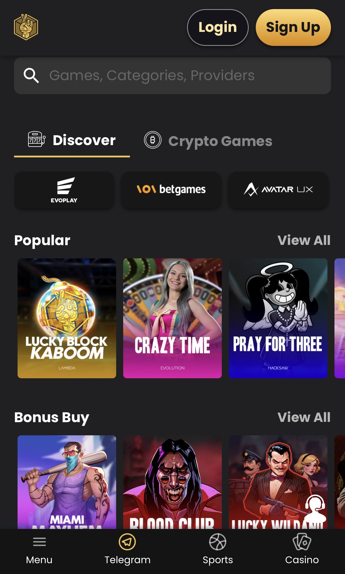 Lucky Block casino games