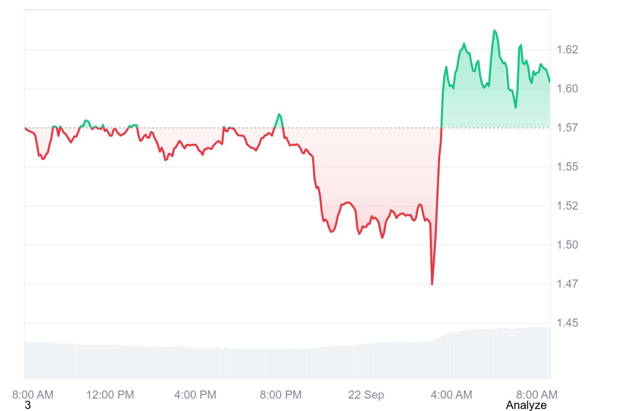 MNT price chart