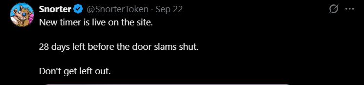 SNORT Tweet 