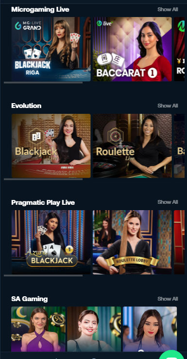 live casino games