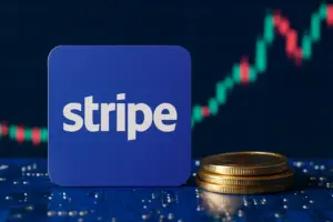 Futuristic digital finance image showing stablecoins, blockchain payments, and innovation in the Stripe ecosystem.