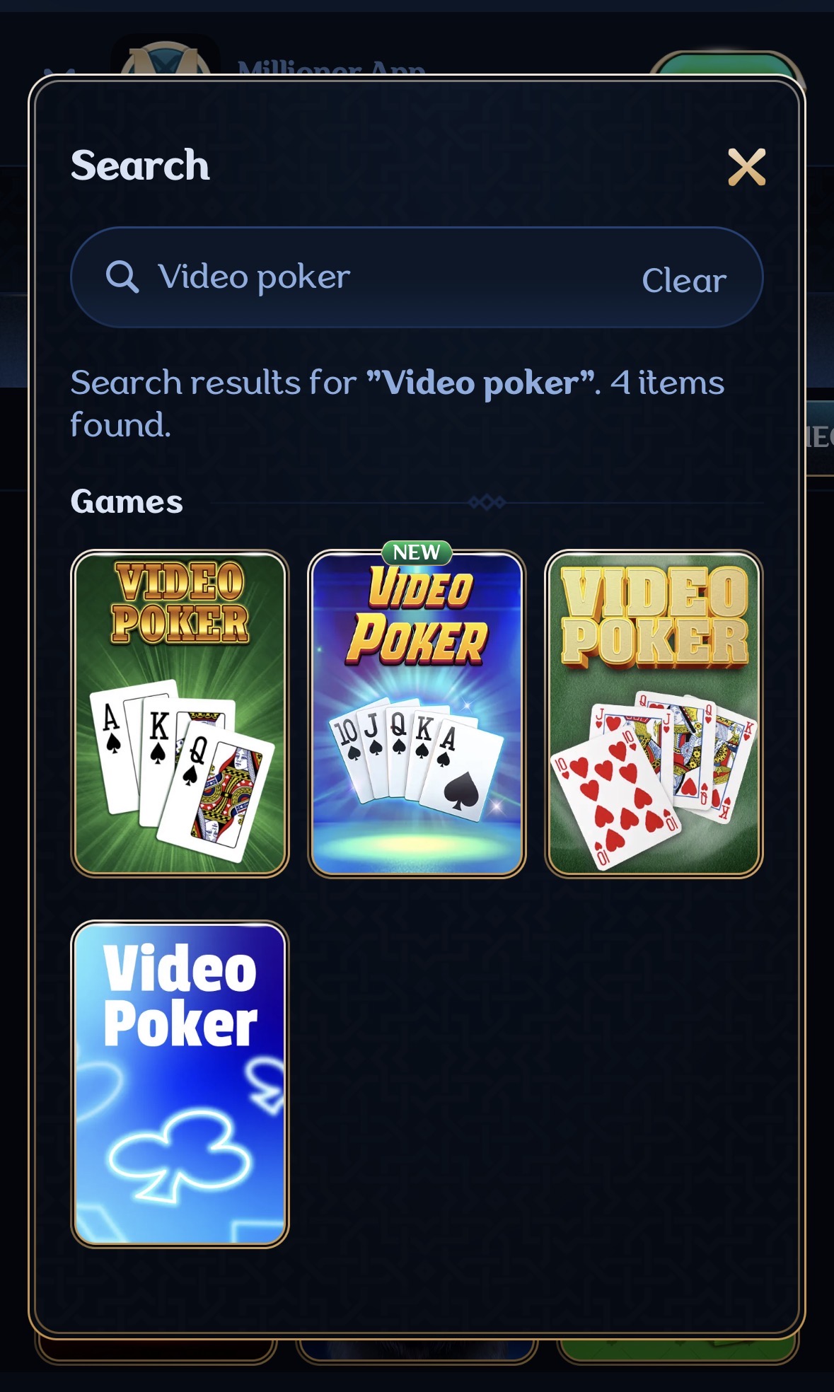 video poker
