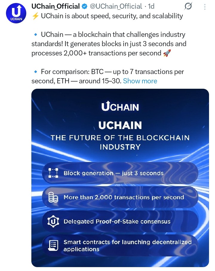 UChain tweet