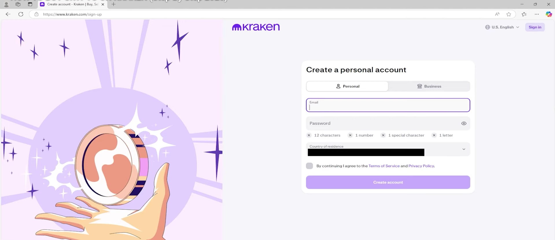 how-to-buy-crypto-using-kraken-step-one