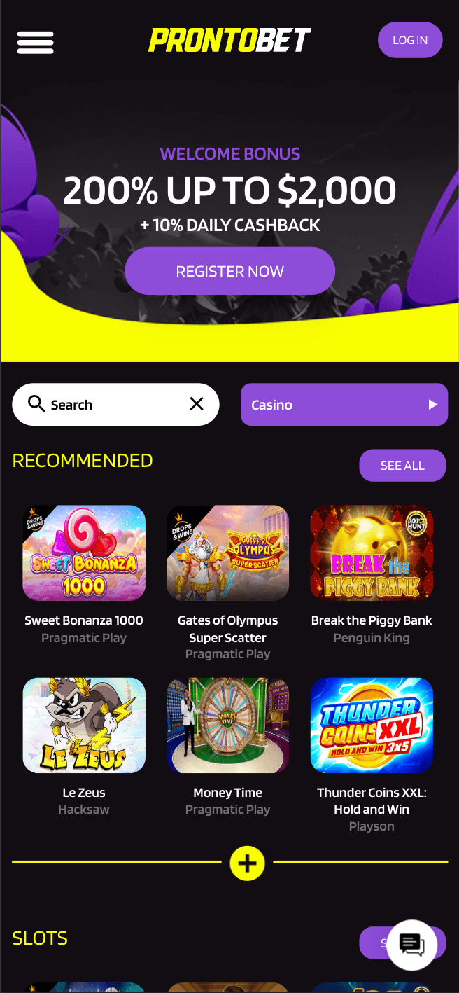 prontobet casino