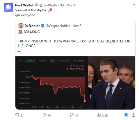 Best wallet token tweet