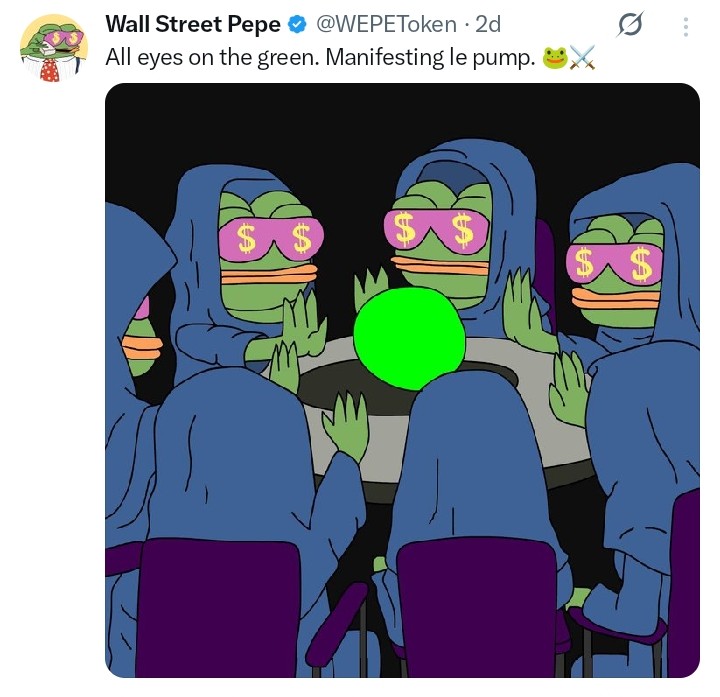 Wall Street Pepe tweet
