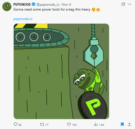 pepenode tweet