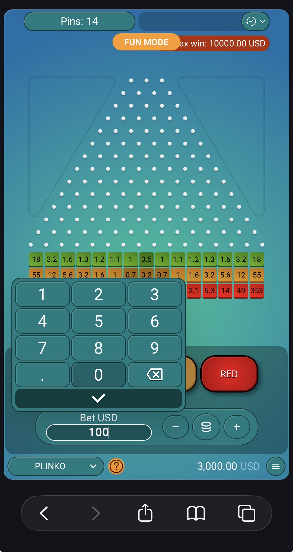 plinko betting