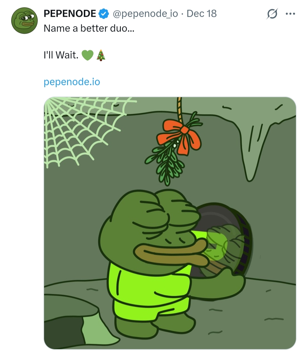 Pepenode tweet