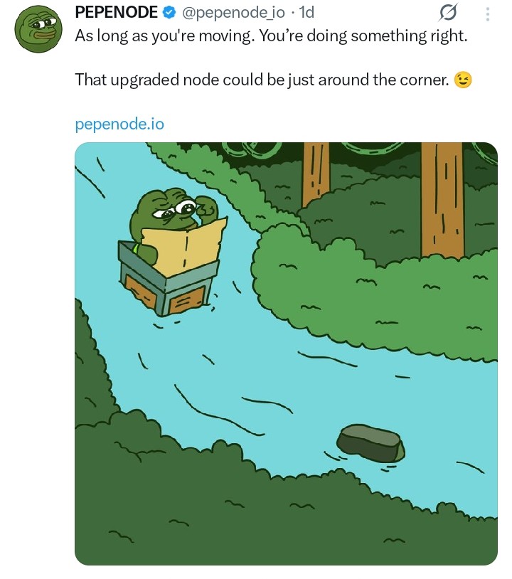 Pepenode tweet