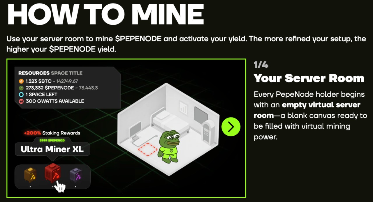 how to mine PEPENODE
