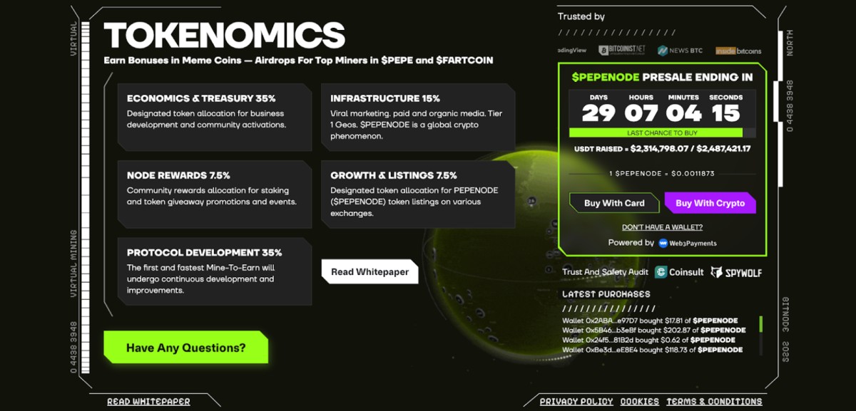 PEPENODE Tokenomics