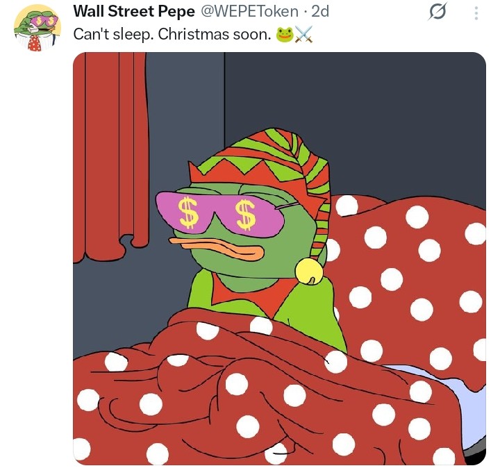 Wall Street Pepe tweet