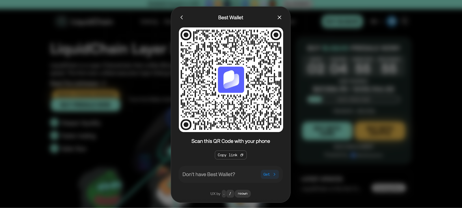 Connect Best Walet to the LiquidChain website