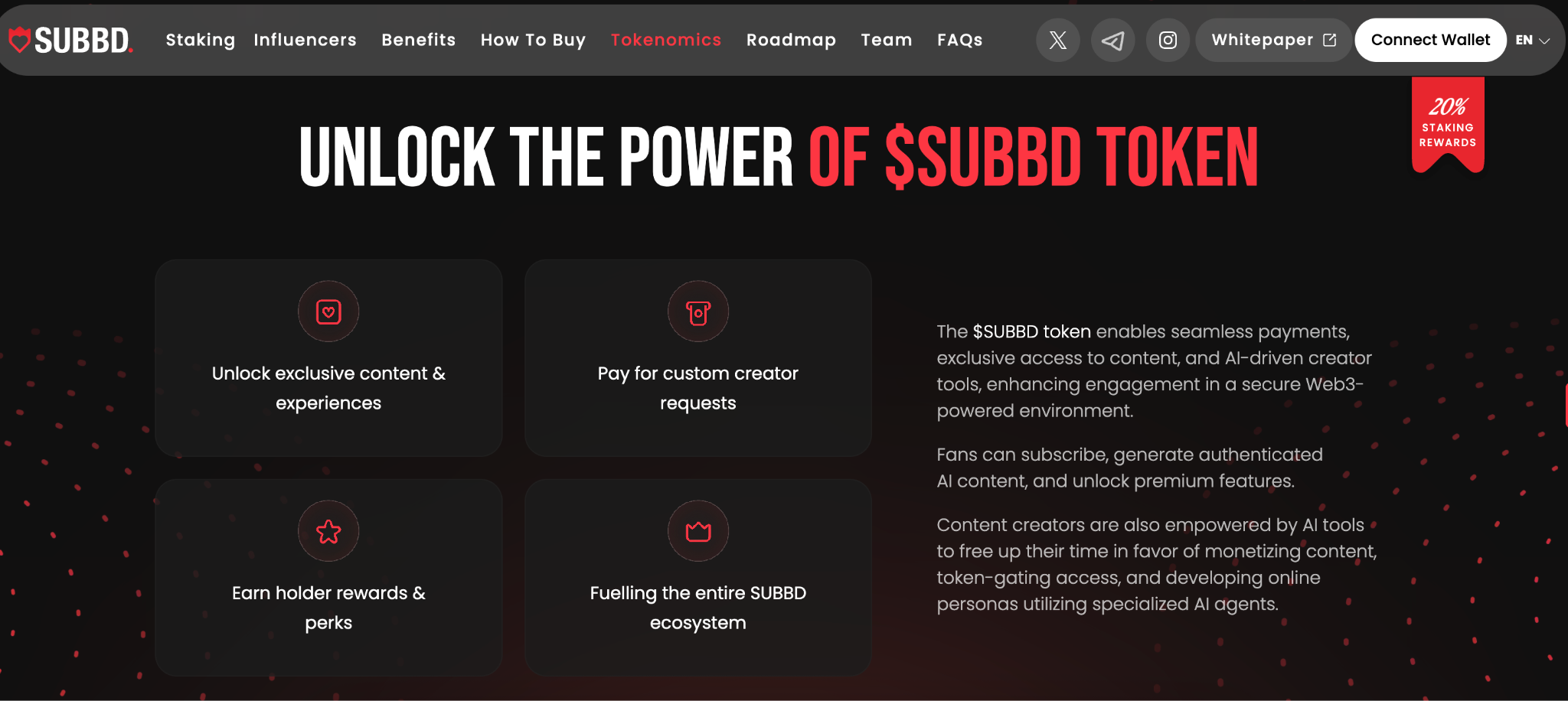 SUBBD token use cases