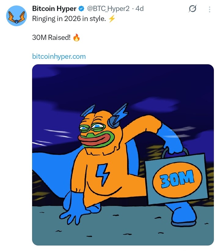 Bitcoin Hyper tweet 