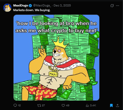 Maxi doge tweet 
