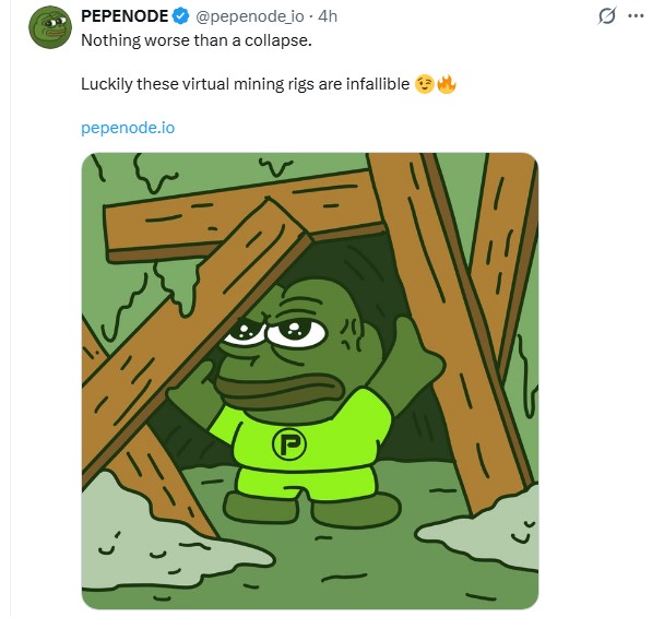 Pepenode tweet