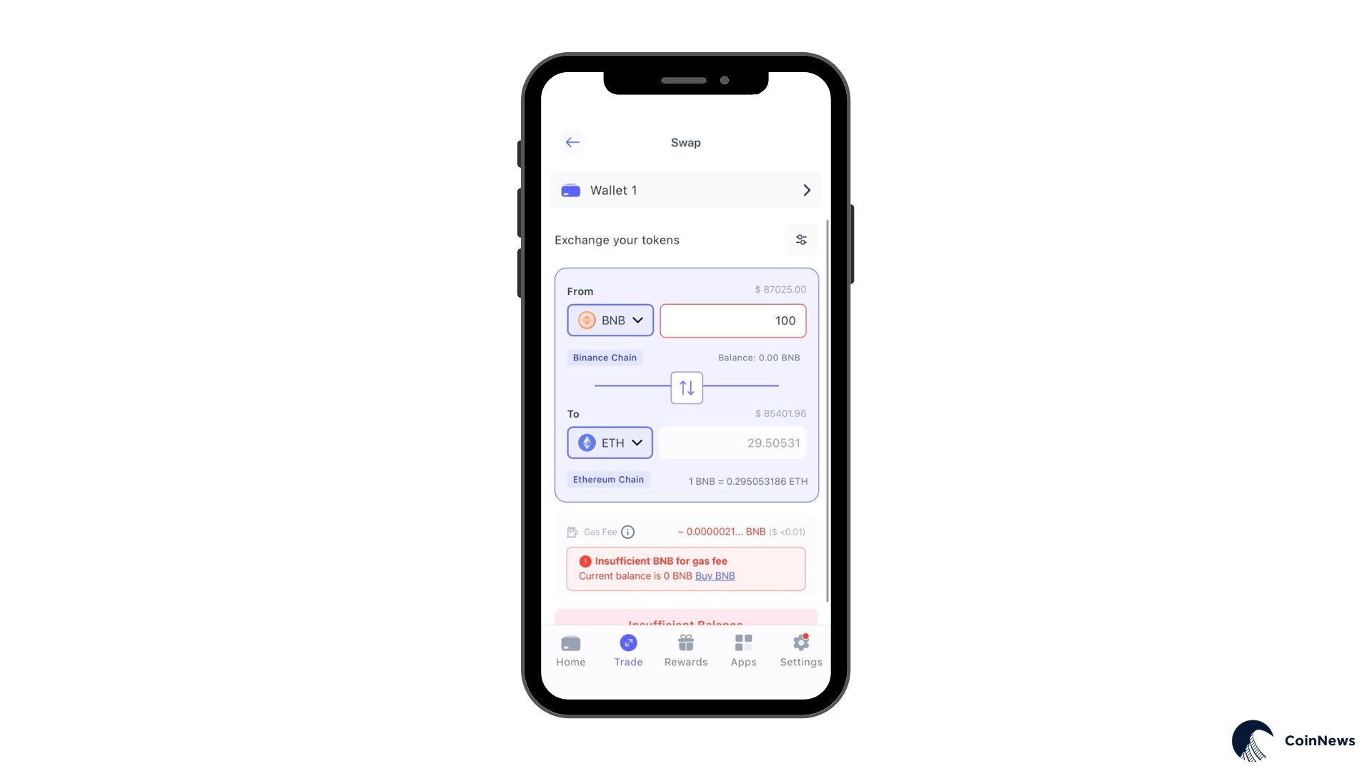 bnb-to-eth-swapping-on-best-wallet-image