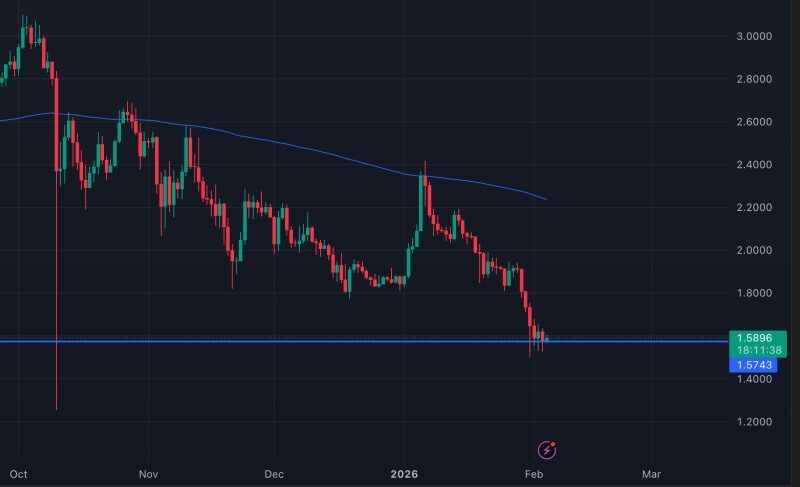 xrpusd chart on a daily timeframe