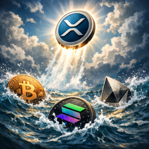While the rest of the market continues to flounder, the XRP price is churning upwards, buoyed by positive ETF flows and increasing volume