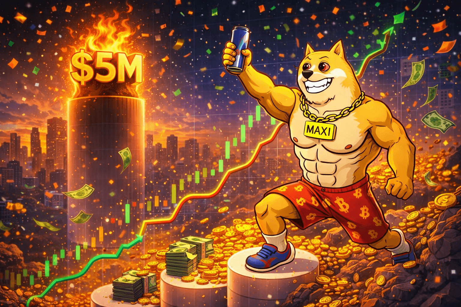 Is Maxi Doge the Next 1000x Crypto? Viral Presale Nears $5M