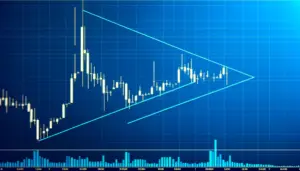 Ethereum technical chart showing contracting triangle pattern with bullish breakout setup at resistance