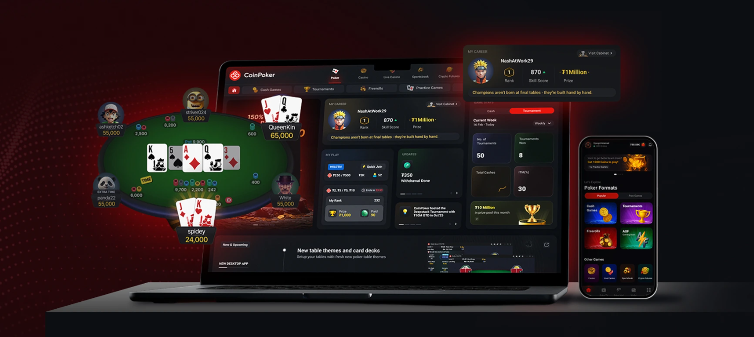 CoinPoker Interface