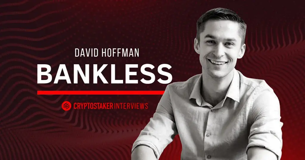David Hoffman with 'Bankless' branding on a red background.