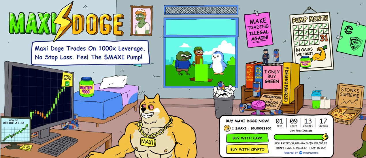 Maxi Doge Presale Raise