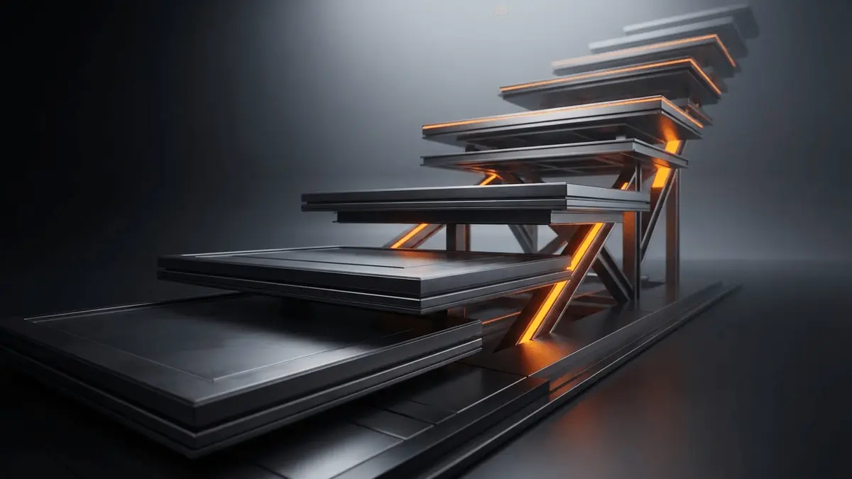 Rising structural floors visualization representing Bitcoin's progressively higher bear market lows