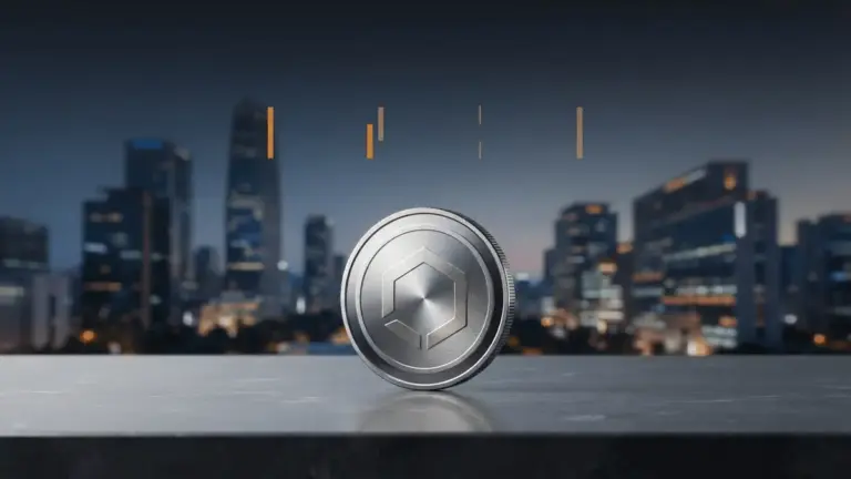RLUSD stablecoin token with Seoul financial district skyline symbolizing Korean exchange expansion