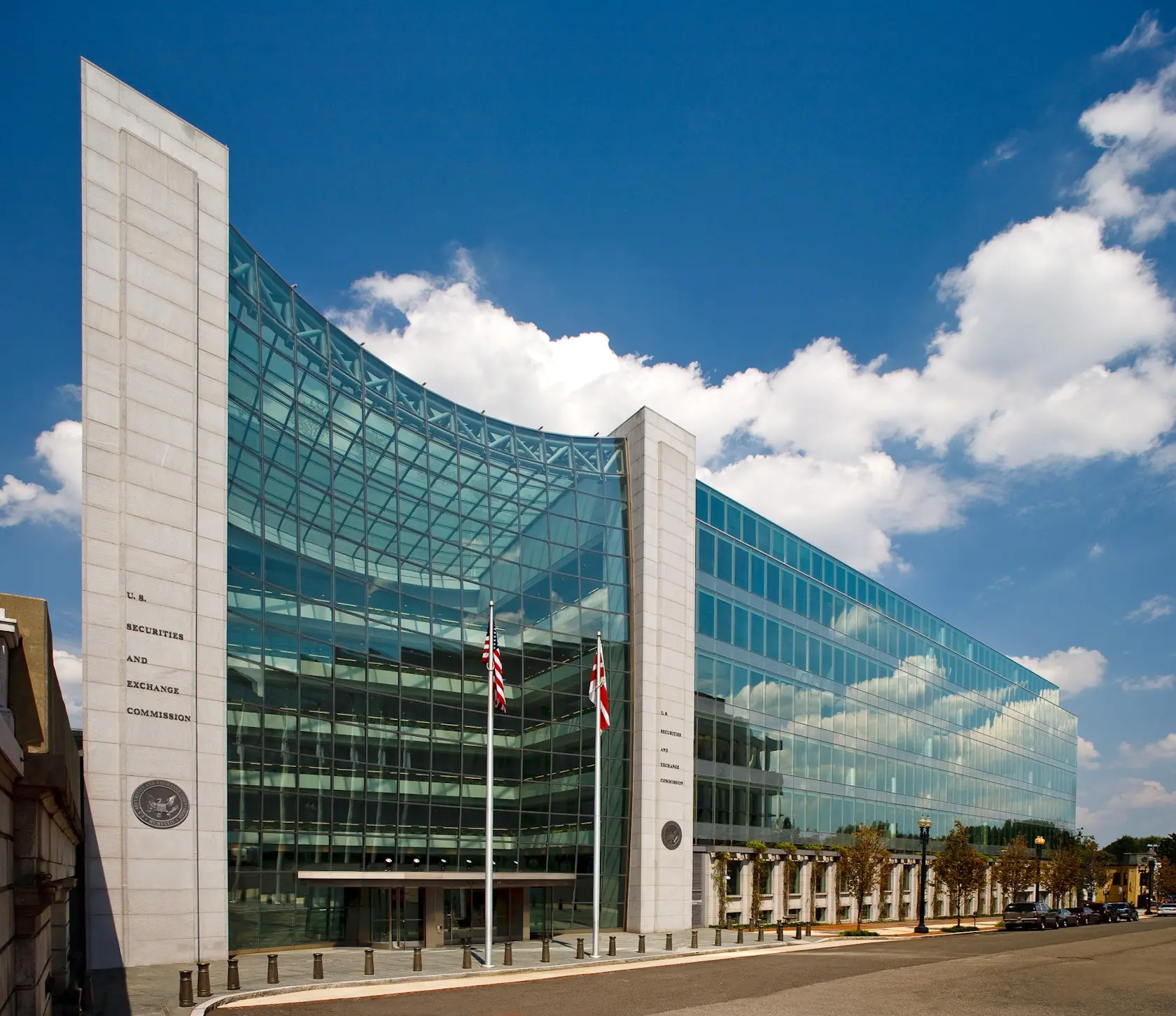 Facade of the U.S. Securities and Exchange Commission building in Washington, D.C.