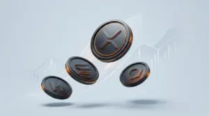 Abstract crypto ETF inflows flowing into XRP, Solana, Chainlink, and Hyperliquid assets