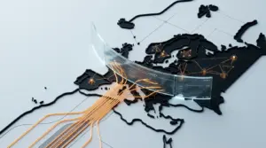 Digital crypto transaction network stopped by an EU regulatory barrier