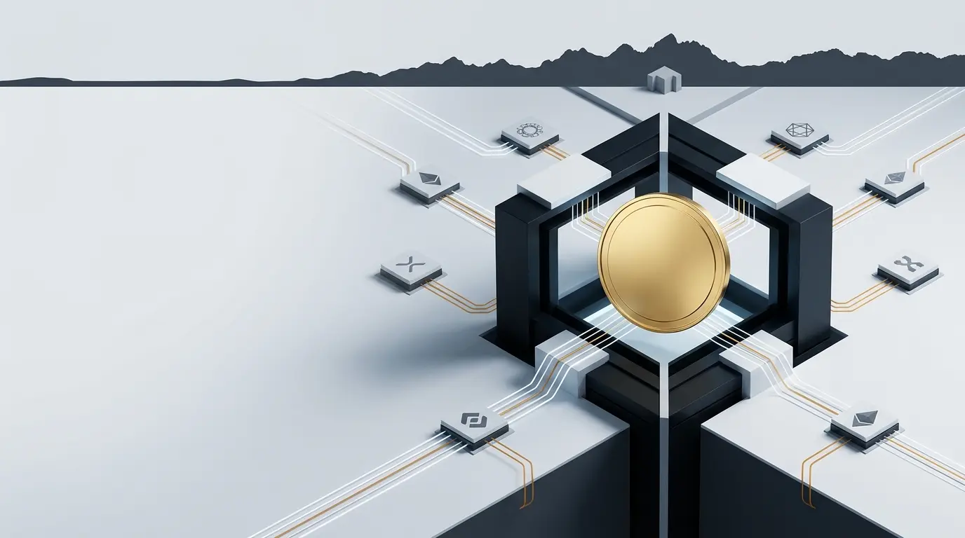 Gold stable token connected through secure infrastructure to eight blockchain networks