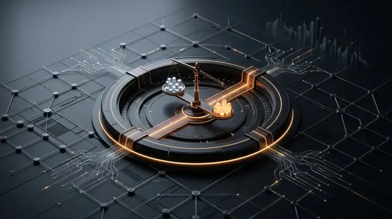 Abstract Solana validator governance vote showing staking power and a proposed reduction in future token issuance