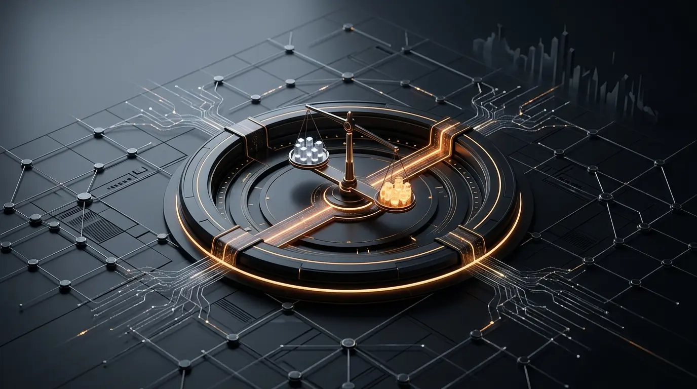 Abstract Solana validator governance vote showing staking power and a proposed reduction in future token issuance