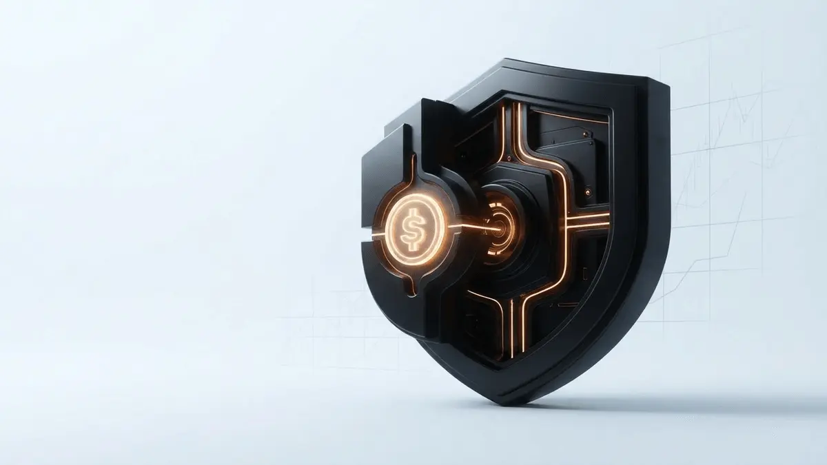 Abstract secure digital custody vault representing Bastion's conditional federal trust charter approval