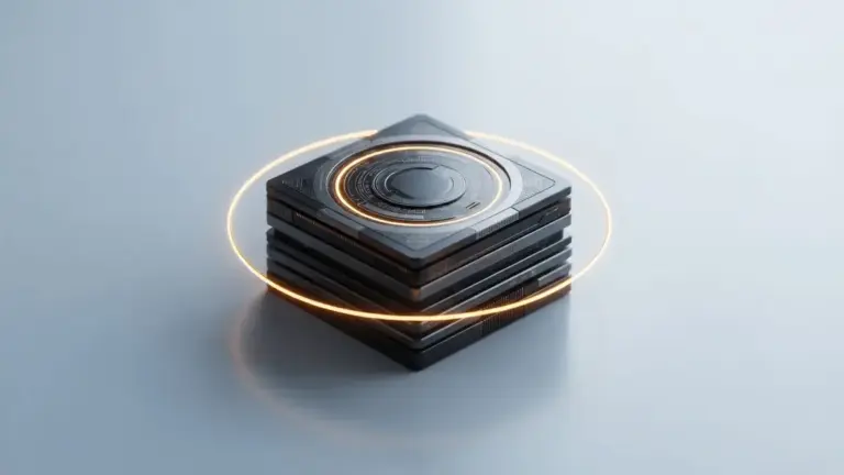 Abstract tokenized Treasury collateral representing regulated 24/7 digital market infrastructure