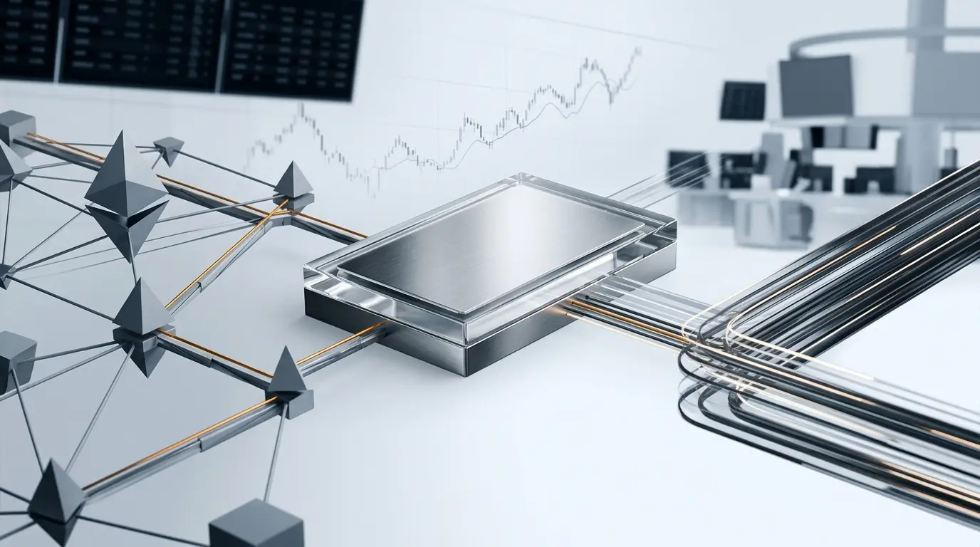 Abstract Nasdaq-listed share record connected to Ethereum and Solana blockchain infrastructure
