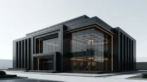 Modern digital bank headquarters representing OpenReserve’s conditional charter and $210 million capital requirement