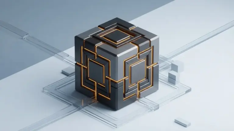 Abstract blockchain security infrastructure representing OpenZeppelin's acquisition by S&P Global