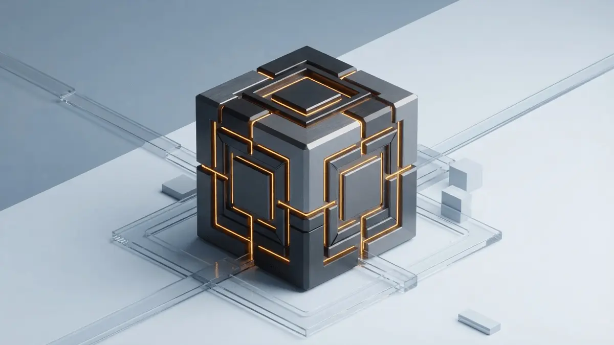 Abstract blockchain security infrastructure representing OpenZeppelin's acquisition by S&P Global