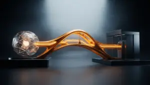 Gold digital bridge symbolizing Remittix’s $32 million milestone and planned crypto-to-fiat launch reveal